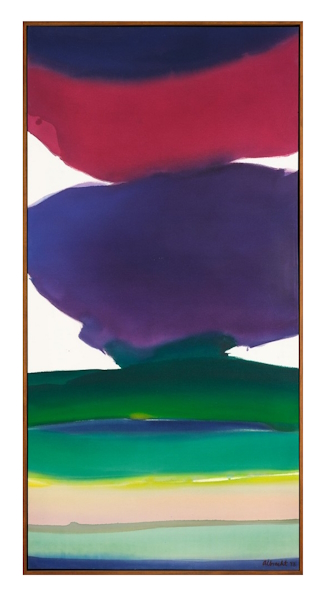 <p>At the Art + Object sale of <em>Important Paintings and Contemporary Art</em> in Auckland on 13 August 2024, the purchaser of Gretchen Albrecht&rsquo;s <em>Nightfall, Purple Sky</em> (lot 49) had to stretch their budget to acquire one of the best works by the artist to come on the open market. This example of her colour field paintings from the 1970s was exceptional, and in pristine condition. Often these works are faded and the white of the canvas discoloured but this work looked as fresh as that day it was painted in 1973. An internet bidder went head to head with a consultant in the room, who was successful at $90,000, from a $70,000 low estimate.</p>
